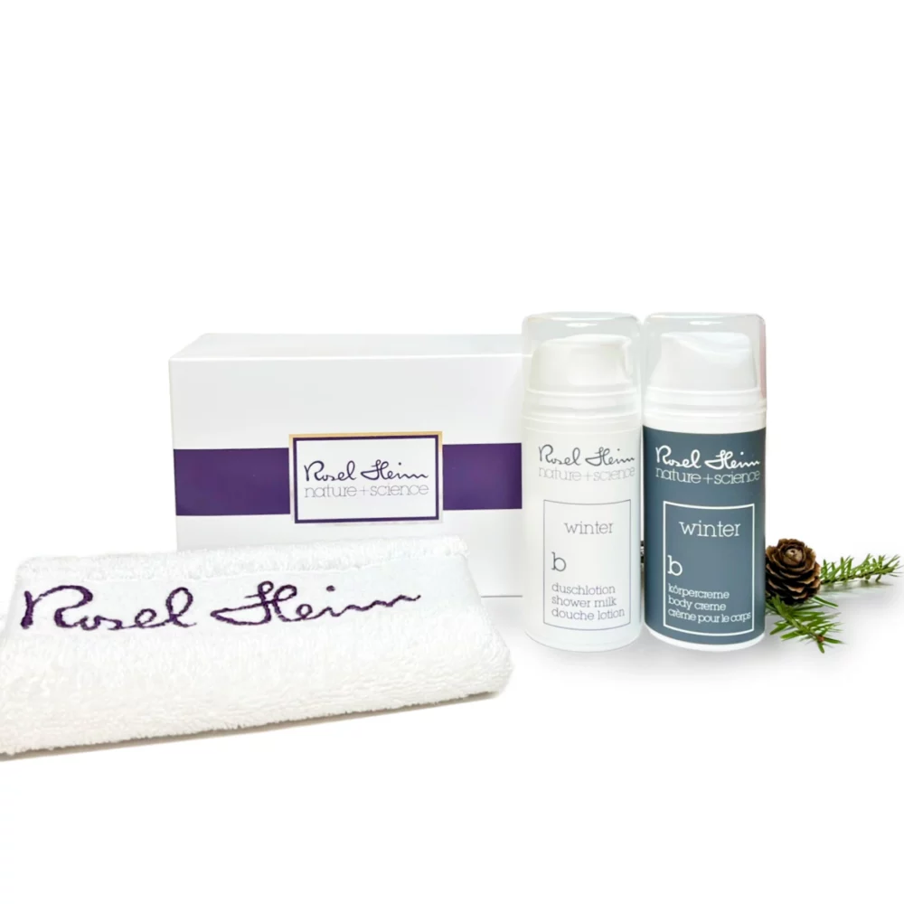 Geschenkset mit Rosel Heim Produkten -Winter Duschlotion und Winter Körpercreme - bei Claresco Cosmetic kaufen