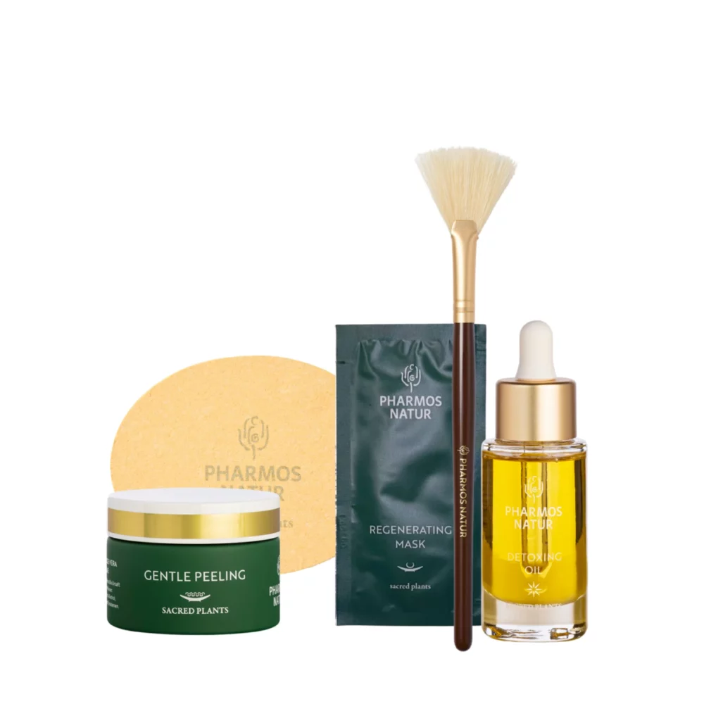 Produkte des Purify Facial Sets zur Detox Aktion von Pharmos Natur - bei Claresco Cosmetic online bestellen