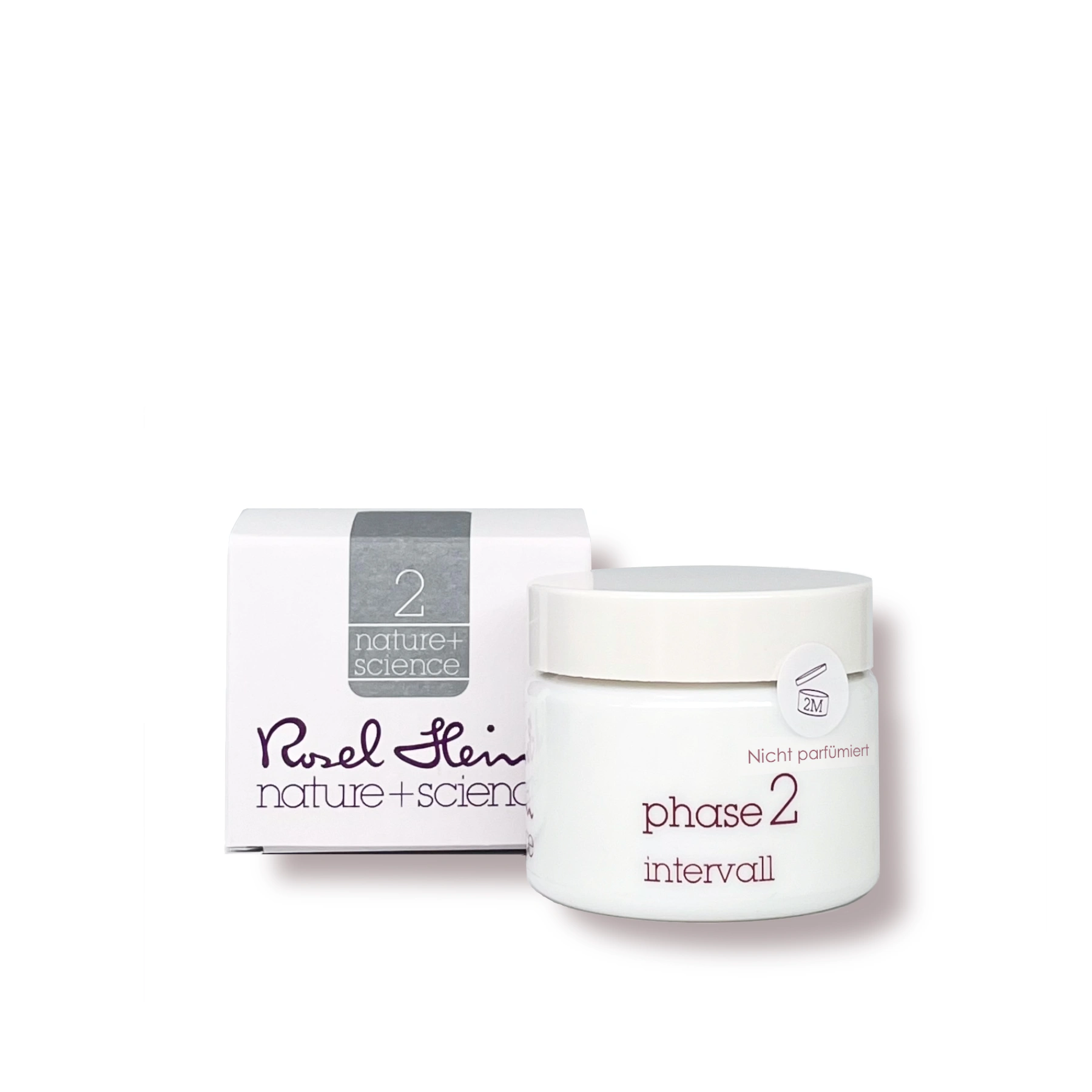 Cremetiegel von Rosel Heim mit Phase 2 Intervall ohne Parfüm - bei Claresco Cosmetic kaufen