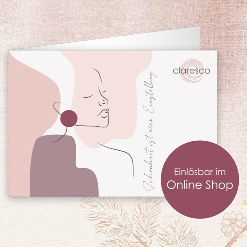 Geschenkgutschein für den Online-Shop bei Claresco Cosmetic kaufen
