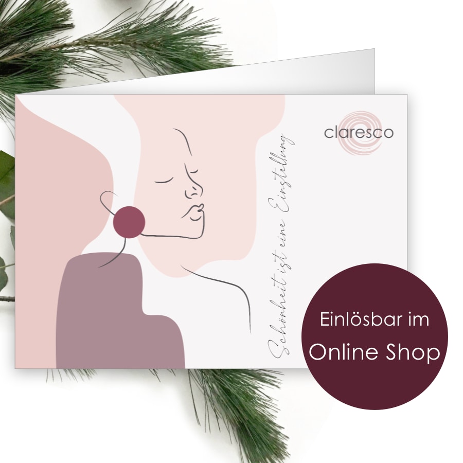 Geschenkgutschein Weihnachten 2023 für den Online-Shop bei Claresco Cosmetic kaufen