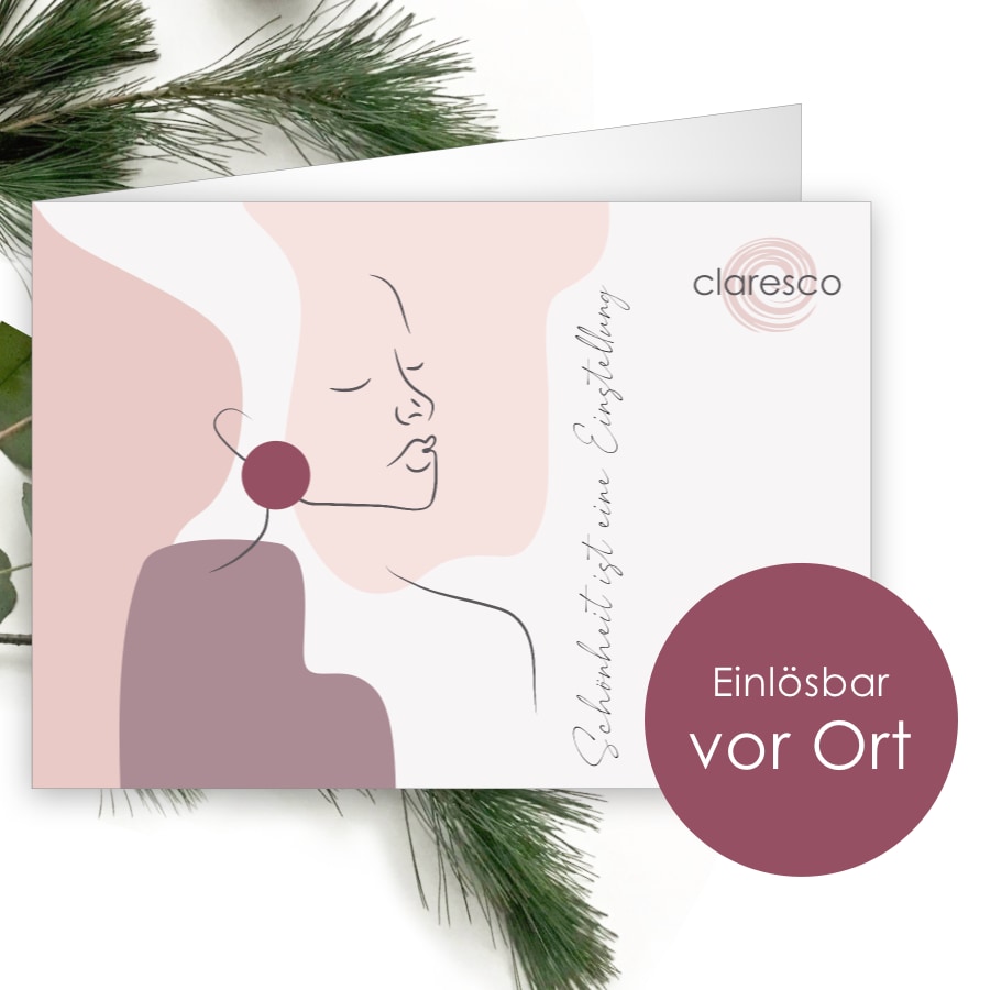 Geschenkgutschein Weihnachten 2023 bei Claresco Cosmetic kaufen