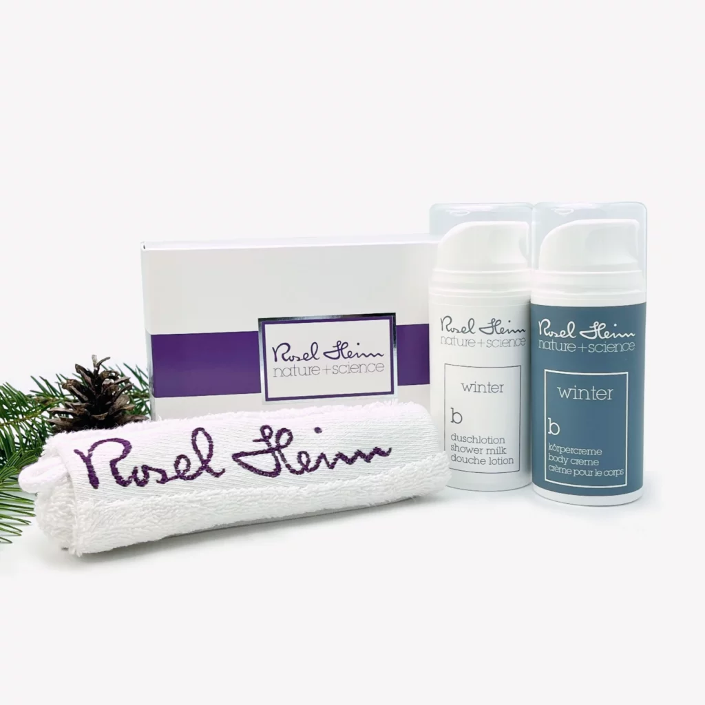 Geschenkset mit Rosel Heim Produkten -Winter Duschlotion und Winter Körpercreme - bei Claresco Cosmetic kaufen