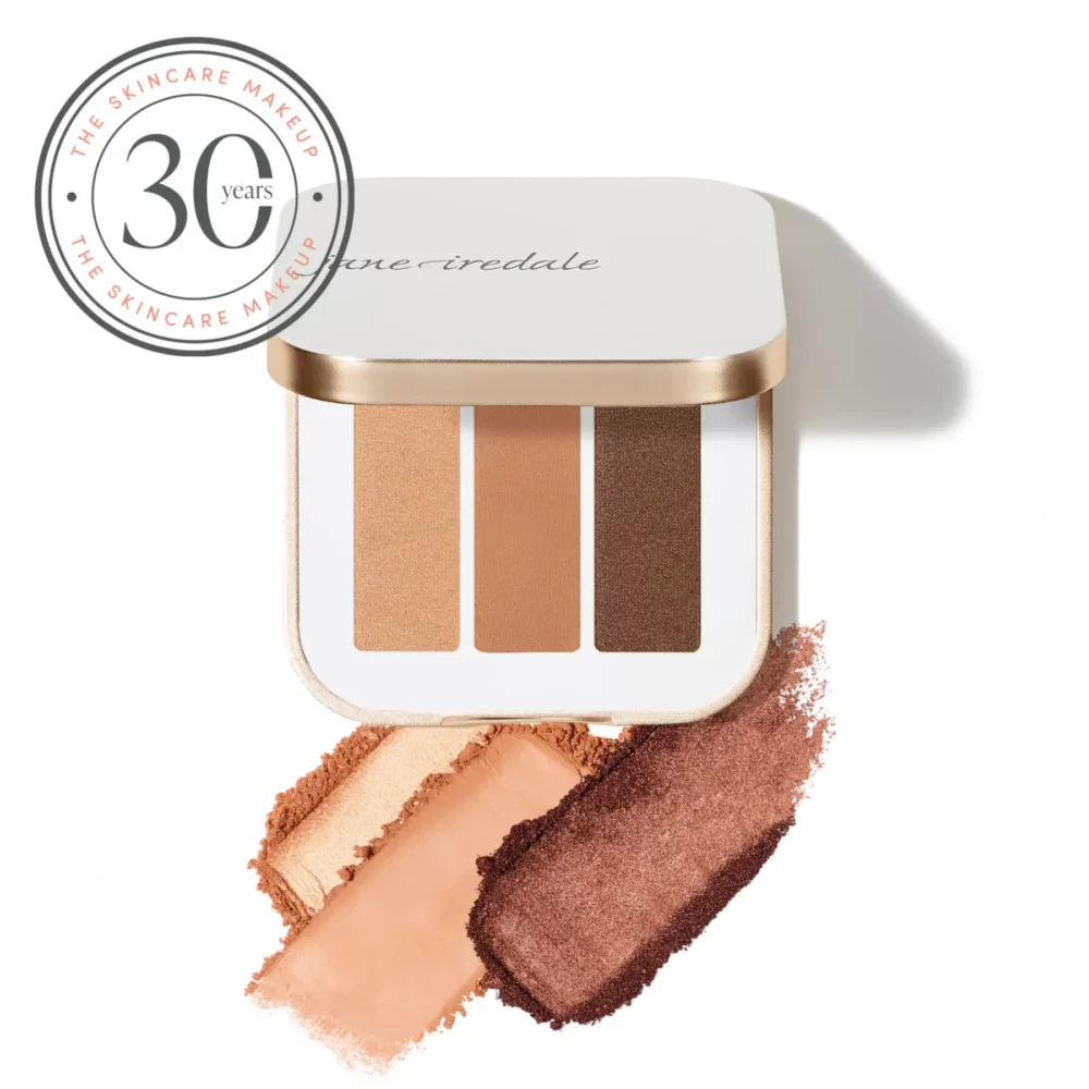Jane Iredale Lidschatten Triple Eye Shadow in der Farbe Honeysuckle - 30 Jahre Skincare Makeup - bei Claresco Cosmetic kaufen