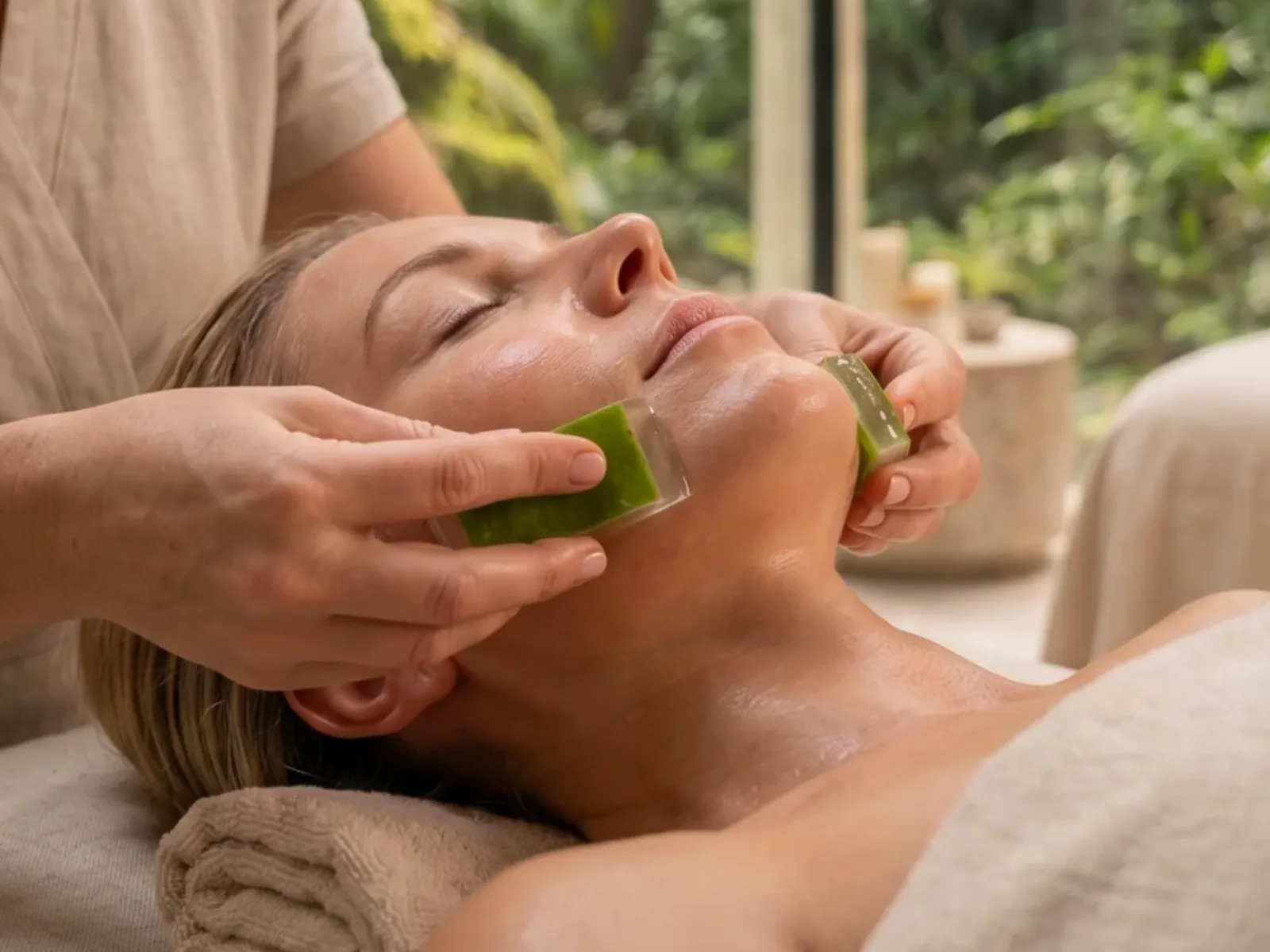 Saisonale Gesichtsbehandlung Stress-Release - Naturkosmetik pur.